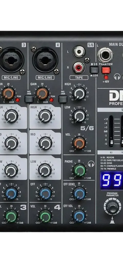 DNA CM6-DSP - USB Audio Mixer With MP3 Player