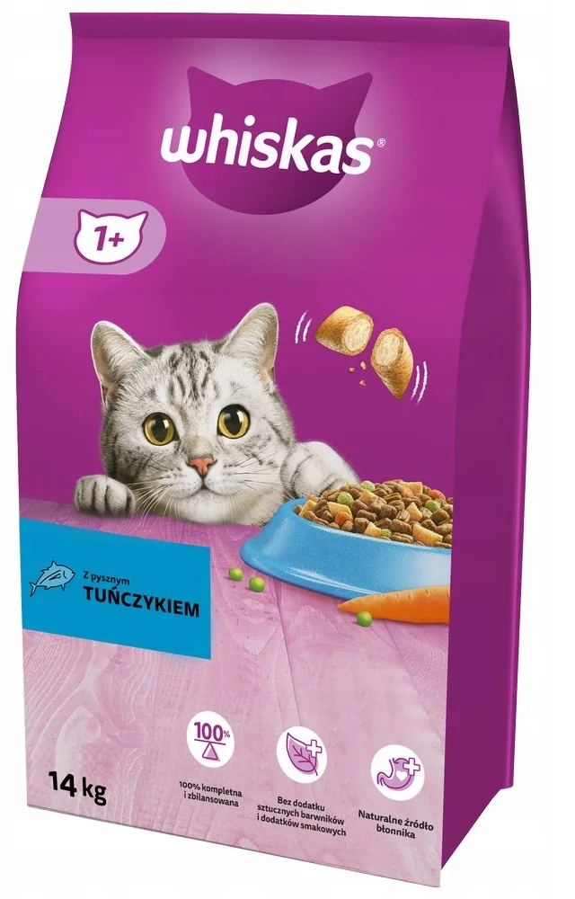 WHISKAS Adult With Delicious Tuna - Dry Cat Food - 14kg