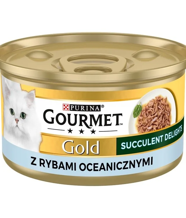 PURINA Gourmet Gold Succulent Delights Ocean Fish - Wet Cat Food - 85g