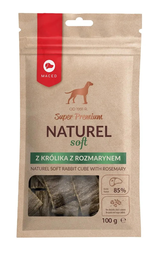 MACED Super Premium Naturel Soft Rabbit With Rosemary - Dog Treat - 100g