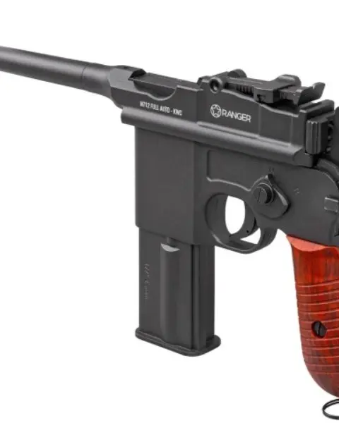 Air Rifle Pistol Ranger M712 BROOMHANDLE Full Auto Blowback K.4 5 BBS 19-Shots KWC