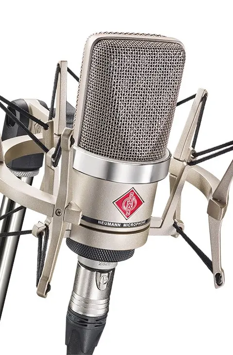 Neumann TLM 102 NI Studio-Set - Large-Diaphragm Condenser Microphone With Shock Mount Nickel