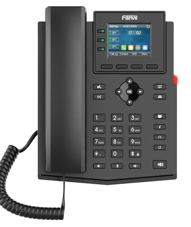 Fanvil X303-2 IP phone Black 4 lines LCD