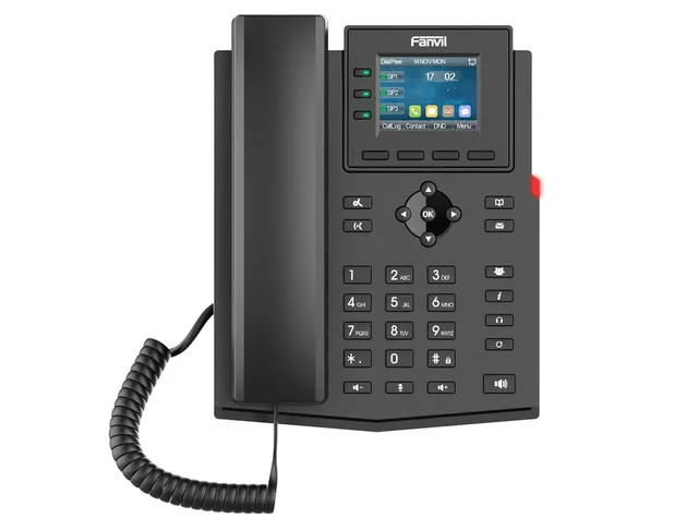 Fanvil X303-2 IP phone Black 4 lines LCD
