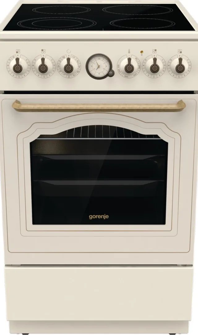 Gorenje GECS5B70CLI Freestanding cooker Electric Ceramic hob Beige
