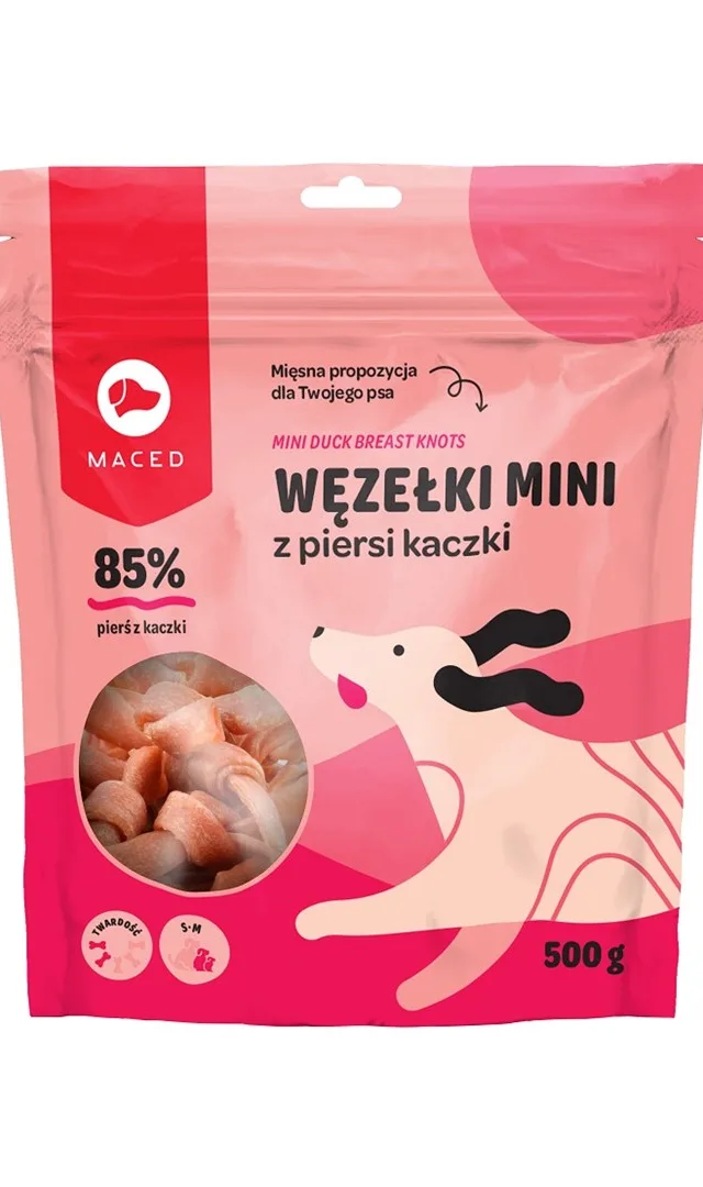 MACED Mini Duck Breast Knots - Dog Treat - 500g