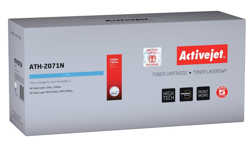 Activejet ATH-2071N toner (replacement for HP 117A 2071A; Supreme; 700 pages; cyan)