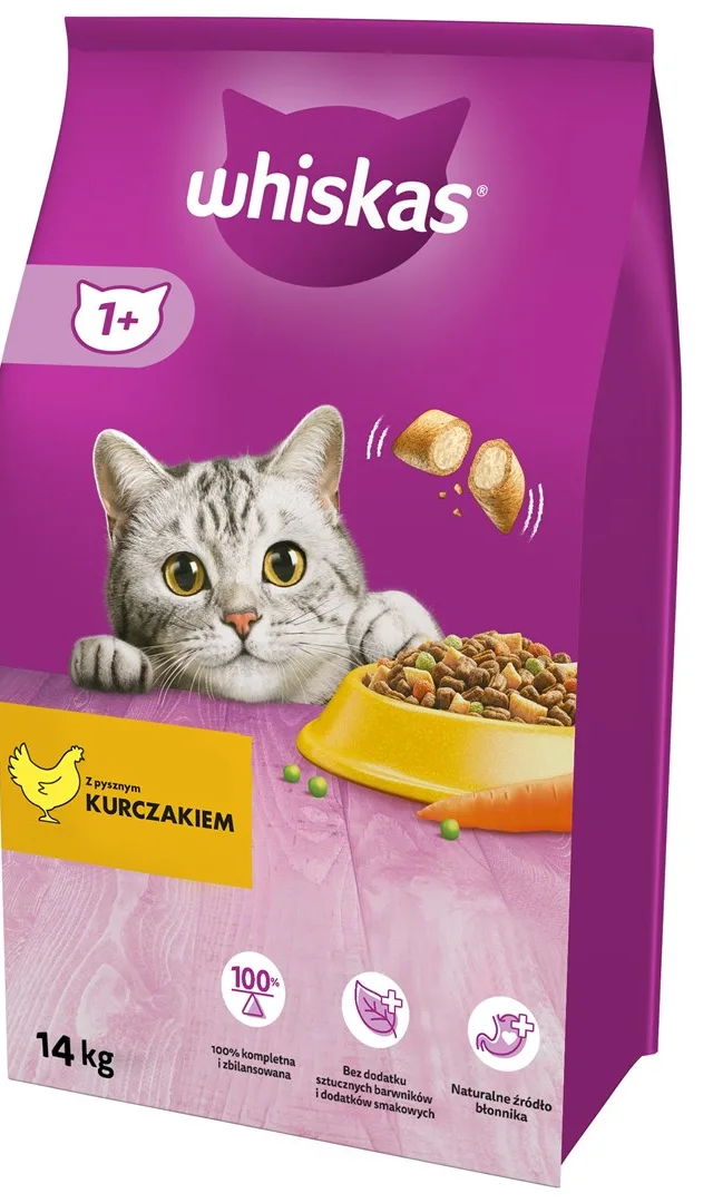 Whiskas 325628 Cats Dry Food Adult Chicken 14 Kg
