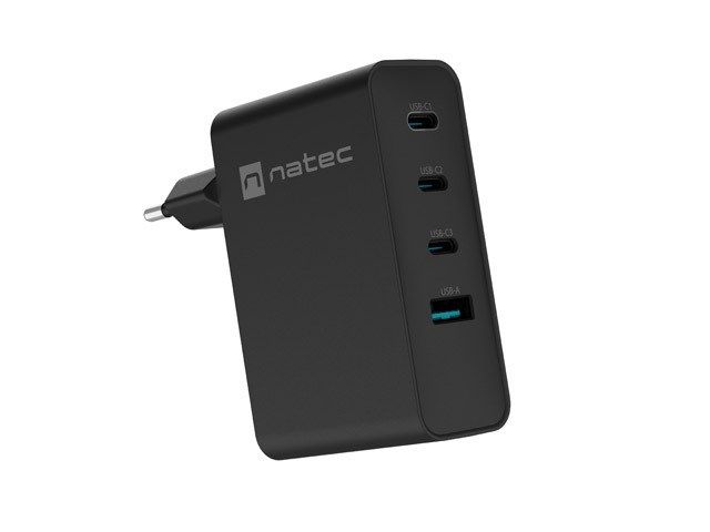 NATEC NUC-2234 mobile device charger Laptop, Smartphone Black AC Fast charging Indoor