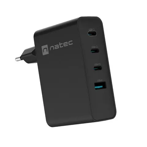 NATEC NUC-2234 mobile device charger Laptop, Smartphone Black AC Fast charging Indoor