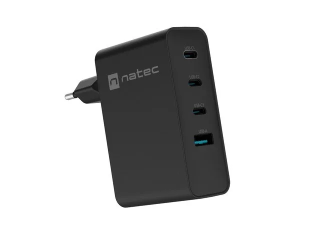 NATEC NUC-2234 mobile device charger Laptop, Smartphone Black AC Fast charging Indoor