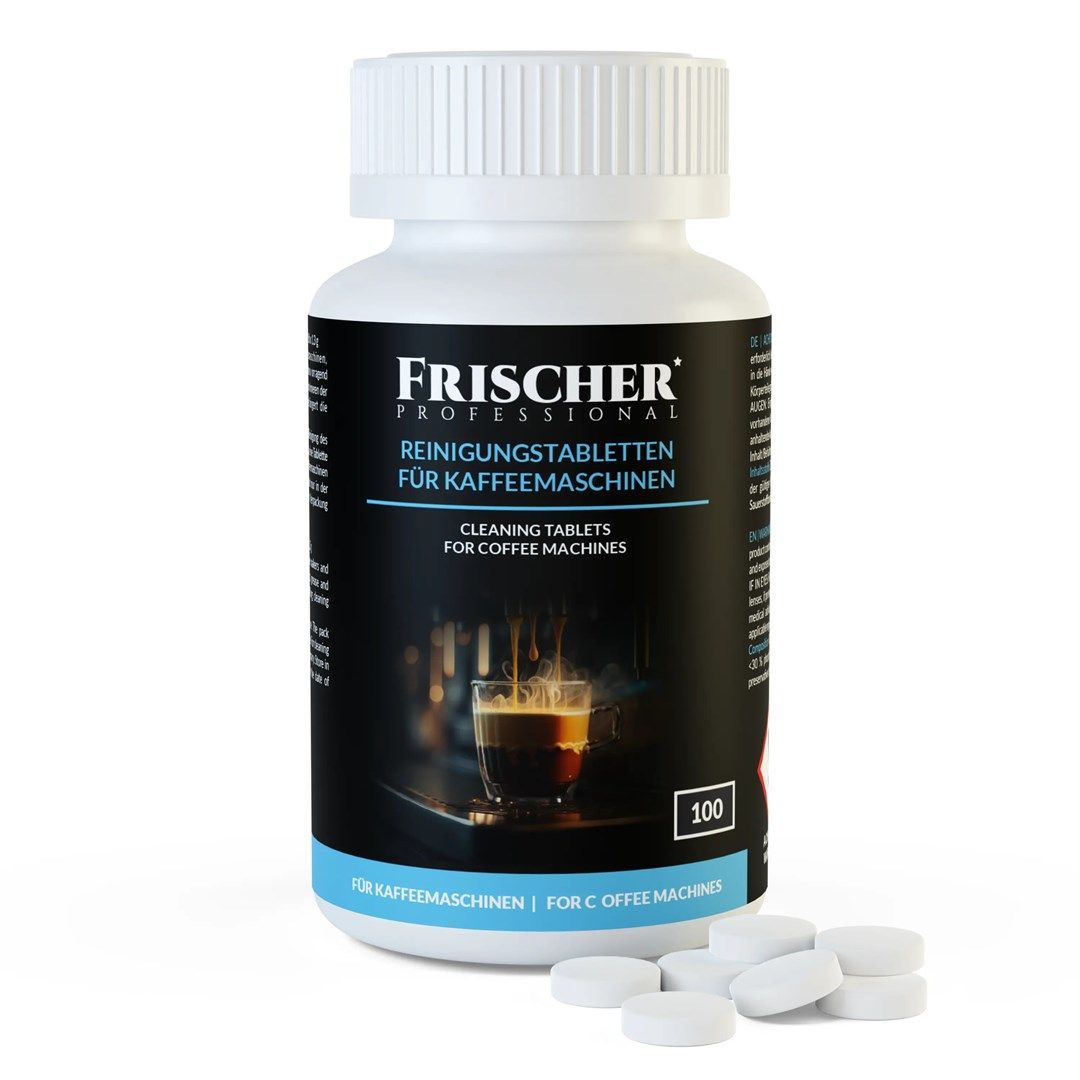 Cleaning Tablets For Coffee Machines Frischer 100 Pieces Blister Pack 1.3 G 16 Mm Diameter