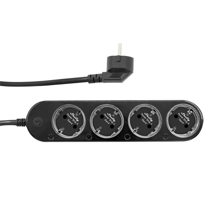 Shelly Plug Play Power Strip 4 Gen4 Black