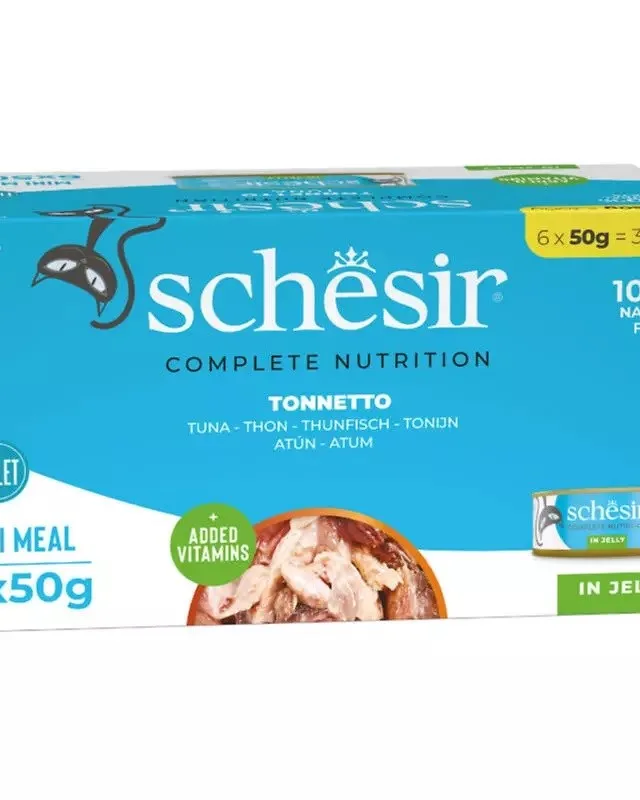 SCHESIR Tuna In Jelly - Wet Cat Food - 6x50g
