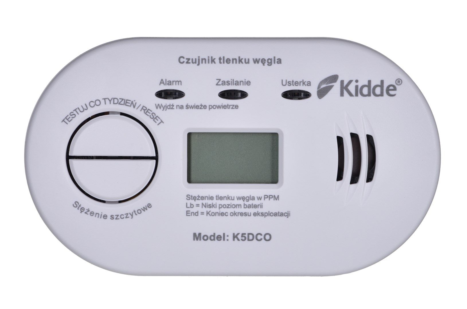 K5DCO KIDDE CARBON MONOXIDE AND CARBON MONOXIDE DETECTOR
