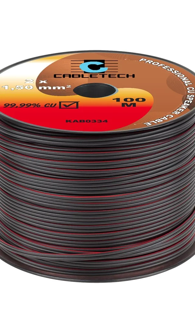 Kabel głośnikowy 1,5mm czarny