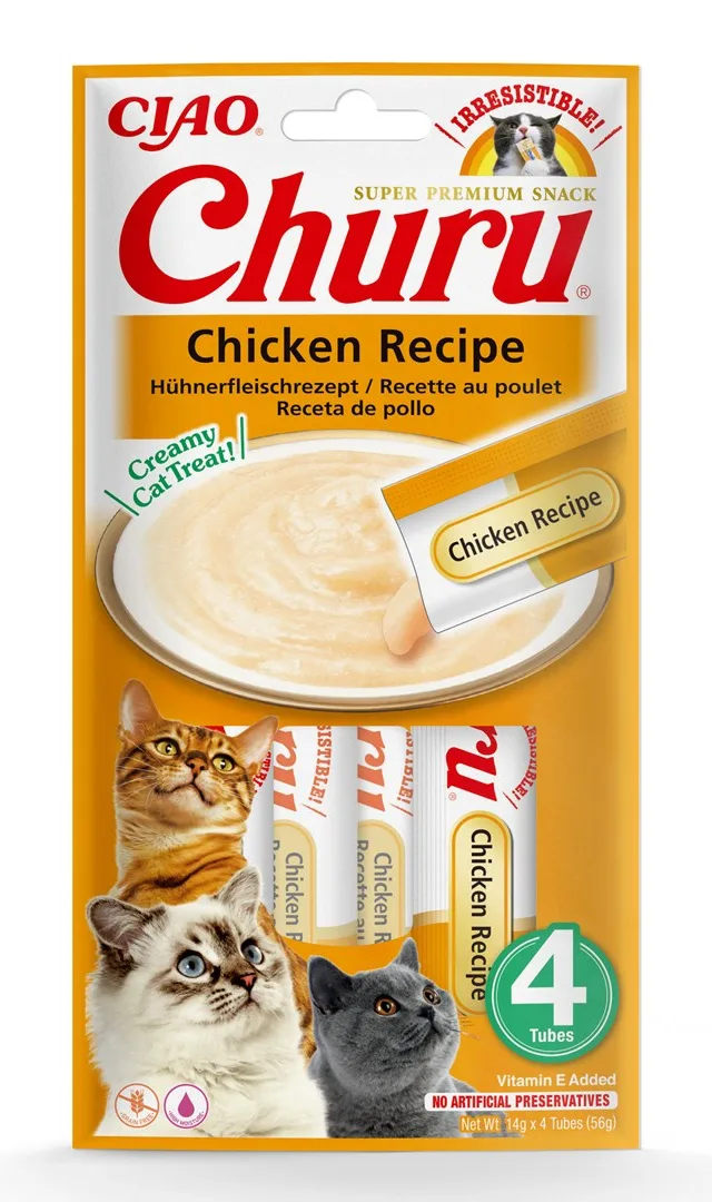 INABA Churu Chicken - Cat Treats - 4x14 G