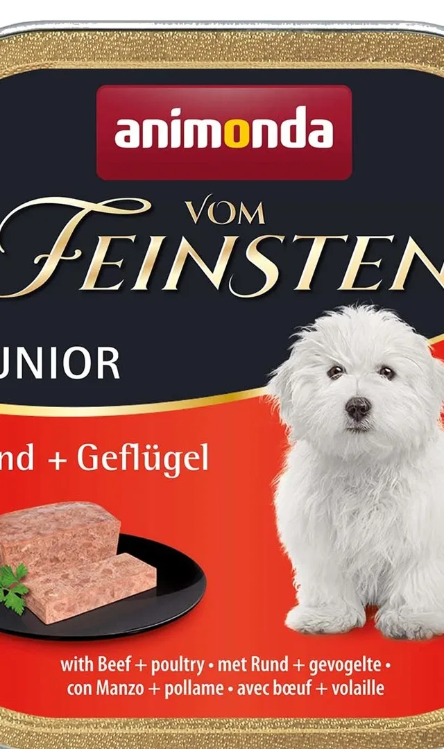 ANIMONDA Vom Feinsten Junior Beef With Poultry - Wet Dog Food - 150g