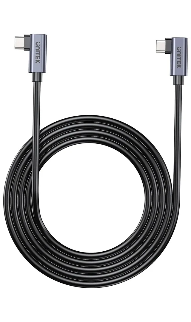 UNITEK C14147ABK01-0.5M - USB C 90°/90° PD 100W M/M 1M