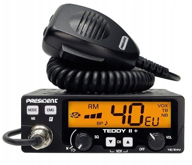 President Teddy II AM/FM CB Radio Black
