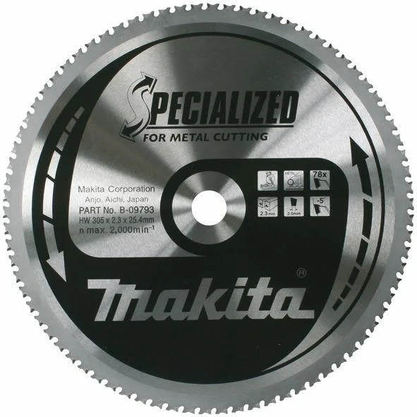 Saw Blade Makita 305x25.4x78t Thin Sheet