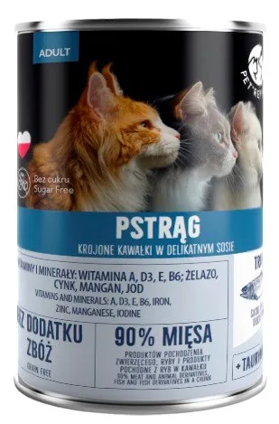 PET REPUBLIC Adult Trout - Wet Cat Food - 400g