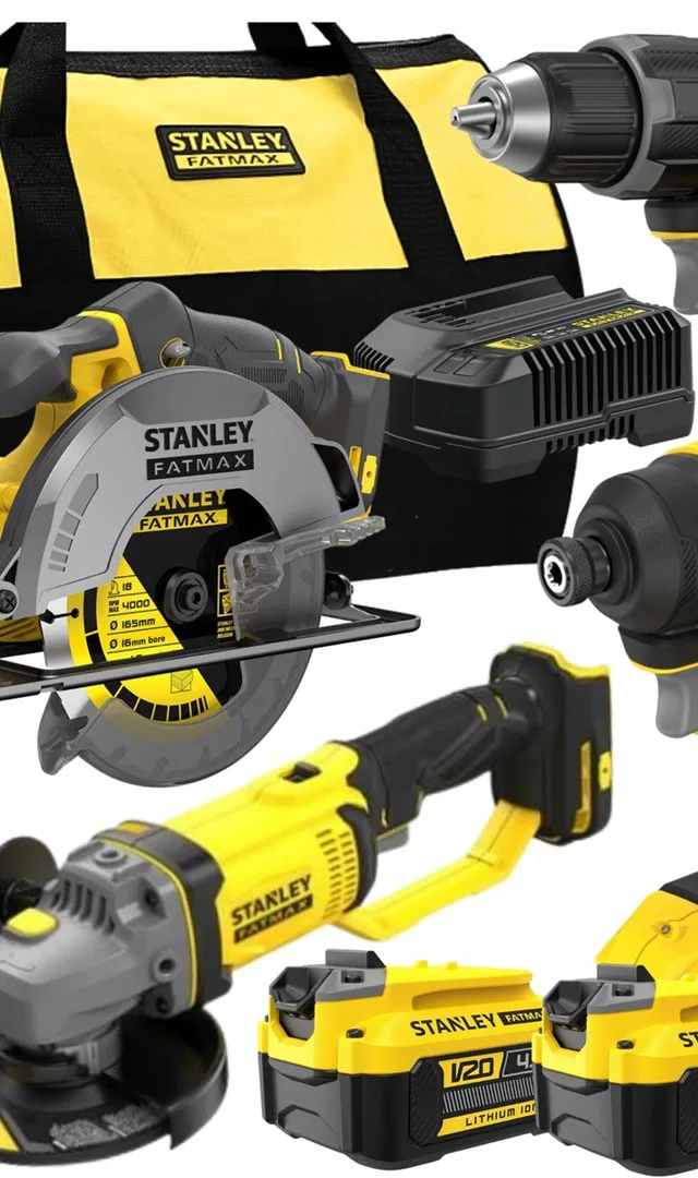 STANLEY 18V Power Tool Set, 4-Piece SFMCK459M2S