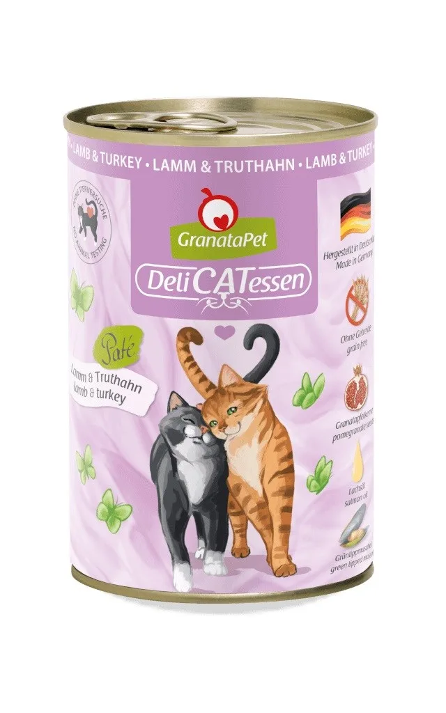 GRANATAPET DeliCATessen Lamb And Turkey - Wet Cat Food - 400g
