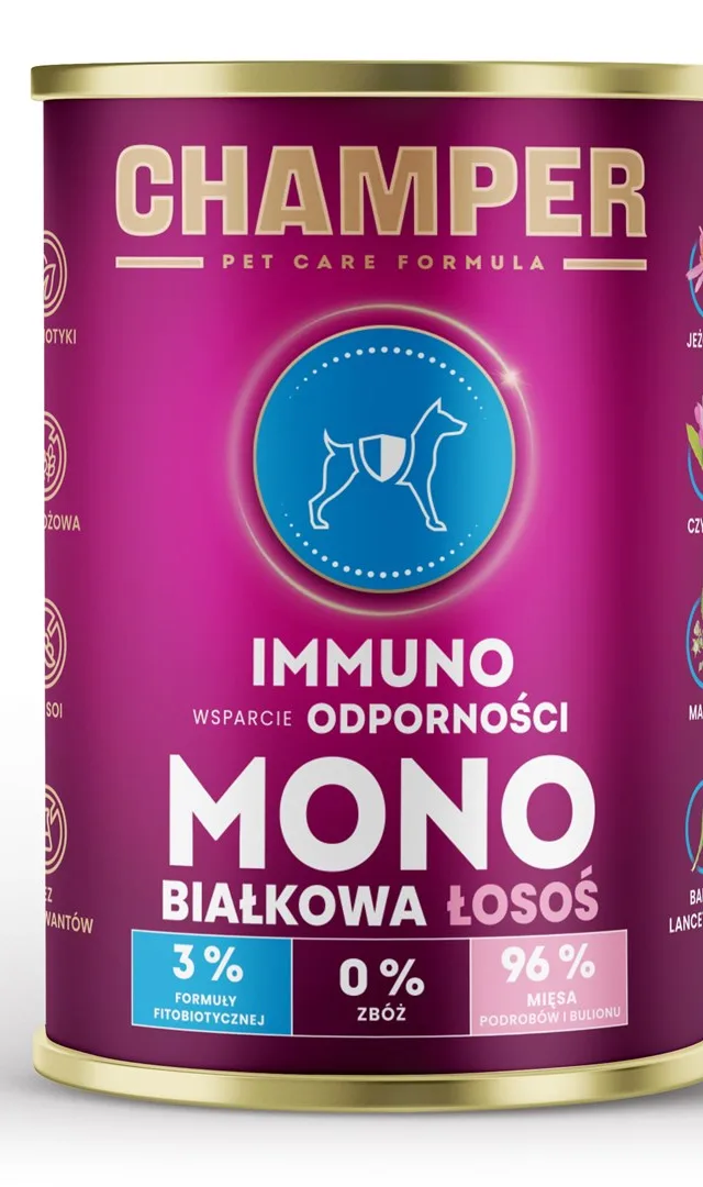 CHAMPER Immuno Monoprotein Salmon - Wet Dog Food - 400g