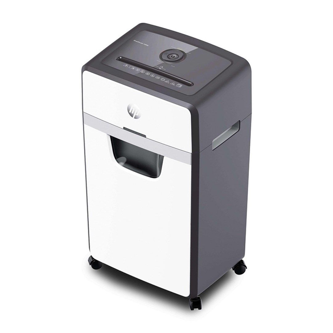HP 2808 paper shredder Micro-cut shredding 65 dB 22 cm White, Black