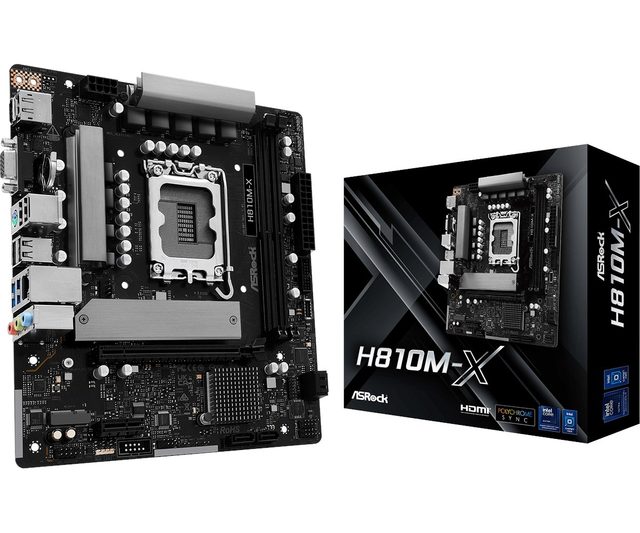 Asrock H810M-X Intel H810 LGA 1851 (Socket V1) micro ATX