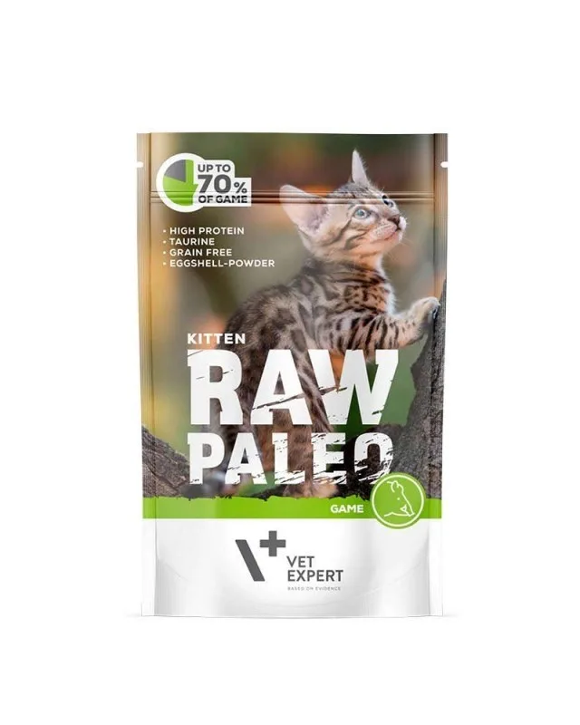 VETEXPERT Raw Paleo Kitten Cat Venison - Wet Food For Kittens - 100 G