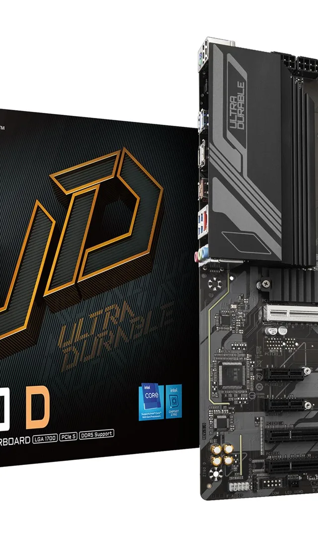 GIGABYTE Z790 D Motherboard - Supports Intel Core 14th Gen CPUs, 12+1+1 Phases Digital VRM, up to 7600MHz DDR5 (OC), 3xPCIe 4.0 M.2, 2.5GbE LAN, USB 3.2 Gen 2