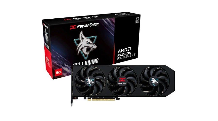 PowerColor Hellhound AMD Radeon RX 9060 XT 16GB GDDR6