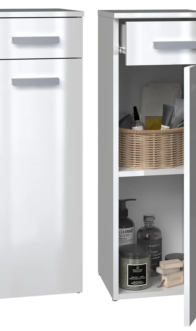 Topeshop NEL V DS BIEL POŁ bathroom storage cabinet White