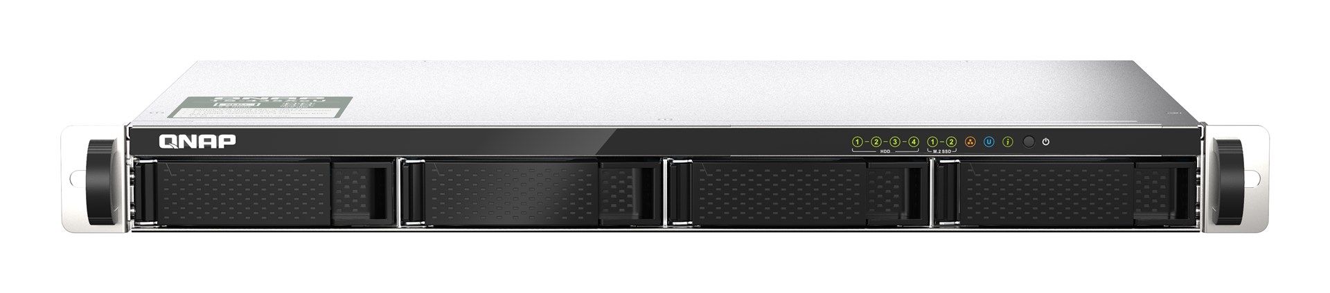 QNAP TS-435XEU NAS Rack (1U) Marvell CN9131 4 GB DDR4 0 TB QNAP QTS Black, Grey