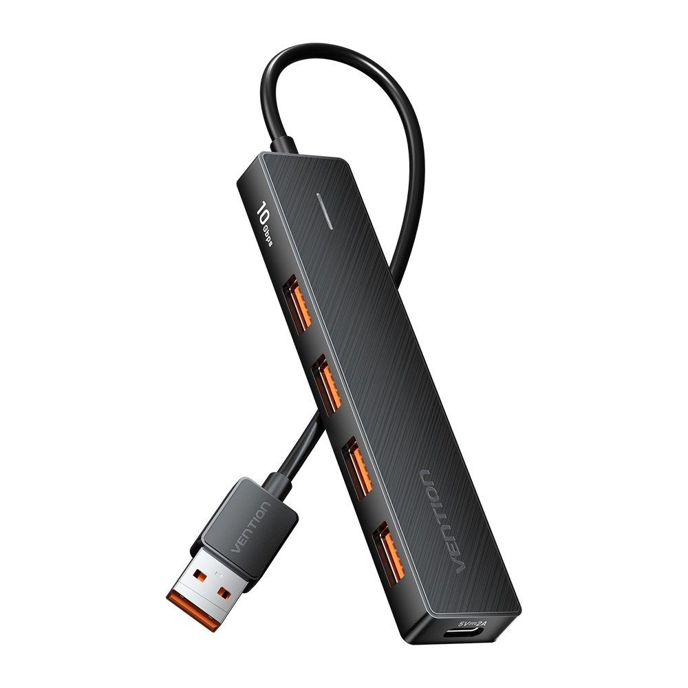 Vention CHOBB interface hub USB 3.2 Gen 2 (3.1 Gen 2) Type-A 10000 Mbit/s Black