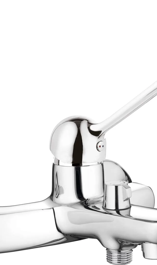 Wall-Mounted Bath Faucet With Clinic Lever