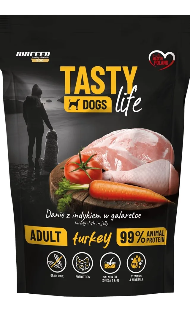 BIOFEED Tasty Dogs Life Turkey - Wet Dog Food - 500g