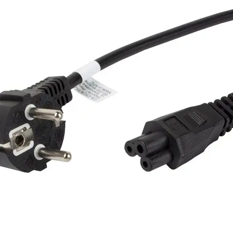 Lanberg CA-C5CA-11CC-0018-BK power cable Black 1.8 m CEE7/7 C5 coupler