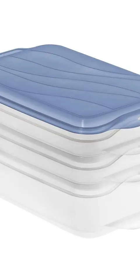ROTHO Rondo Horizon Blue - Food Storage Container - 2 X 0 75l 1 X 1 35l