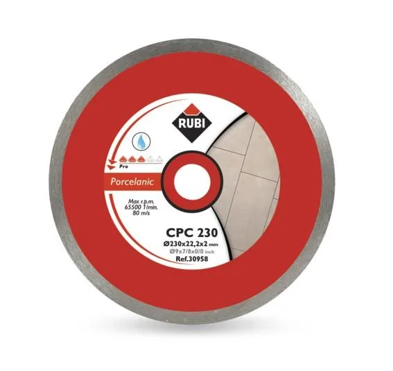 RUBI CPC DIAMOND BLADE 250 x 25,4mm PRO FOR PORCELAIN STONEWARE