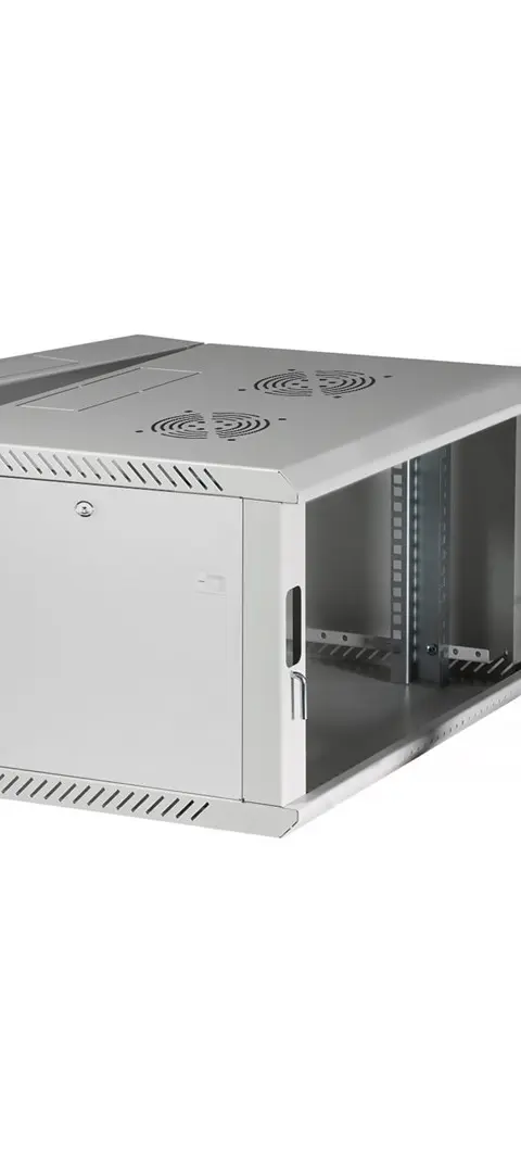 Extralink Rackmount Cabinet 6U 600x600 AZH Gray Wall Mounted Swing Type