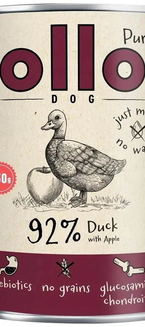 OLLO Pure Duck With Apple - Wet Dog Food - 850g