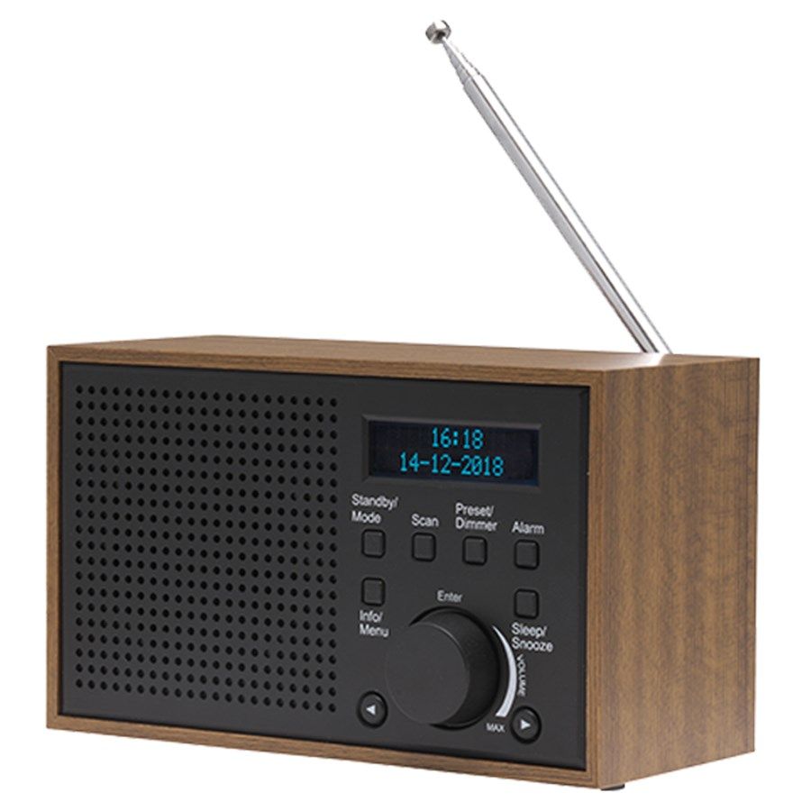 Denver DAB-46DARK GREY Radio Internet Analog Digital Black Brown