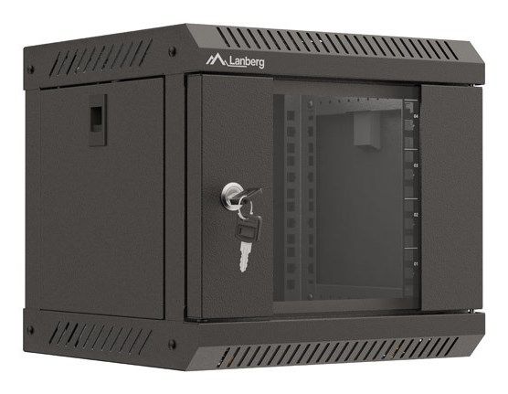 Lanberg WF11-3304-10B rack cabinet 4U Wall mounted rack Black