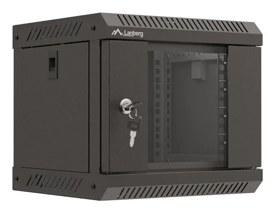 Lanberg WF11-3304-10B rack cabinet 4U Wall mounted rack Black