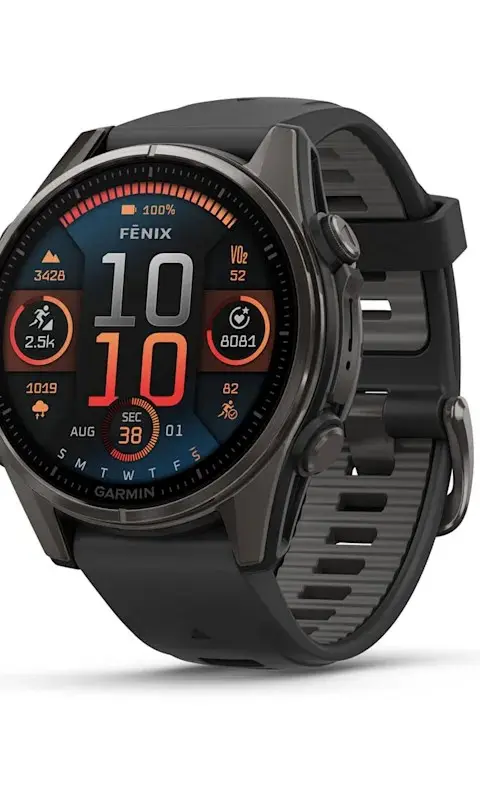 Garmin Fenix 8 3.3 Cm (1.3 ) AMOLED 43 Mm Digital 416 X 416 Pixels Touchscreen Black Wi-Fi GPS (Satellite)