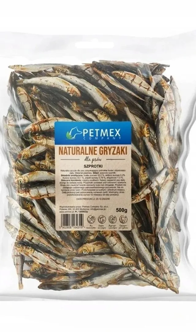PETMEX Dried Sprats - Dog Treat - 500g