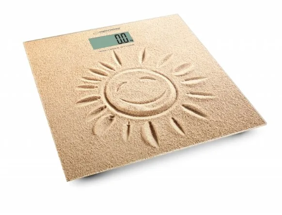 Esperanza EBS006 Personal Scale Electronic Personal Scale Square Beige